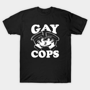 Gay Cops Funny Gay Police Kissing T-Shirt